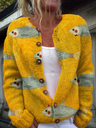 Ondina | Fish Print Cardigan