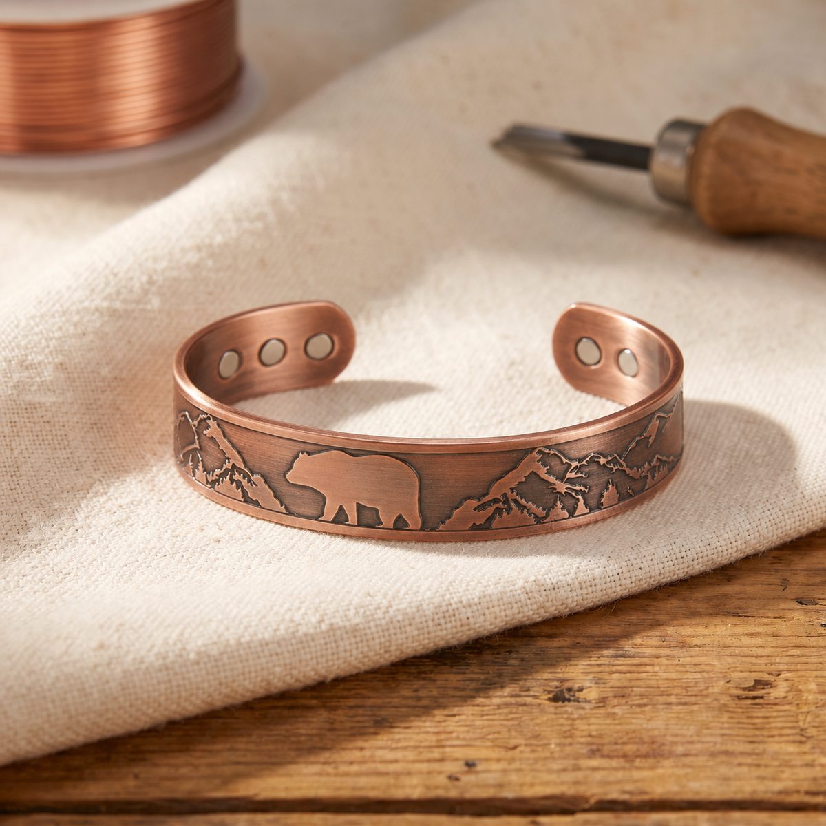 Bracciale in Rame di Lucia & Mila - Madre Orsa