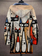 Reuben | Artistic Print Hooded Jacket