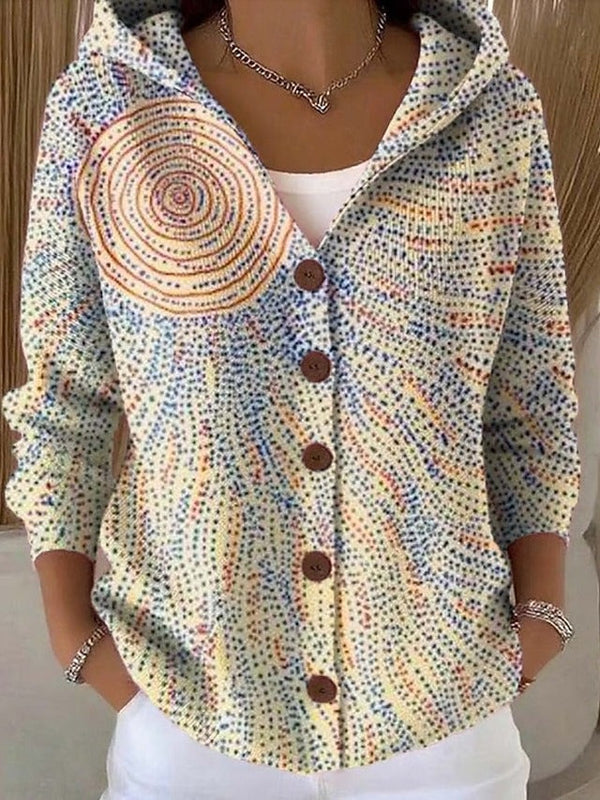 Opal | Artful Hooded Shirt