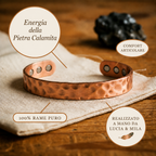 Bracciale in Rame di Lucia & Mila - Pietra Calamita