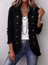 Elvira | Black Knit Jacket with Ruffles