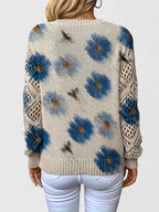 Bronwen | Floral Openwork Jumper