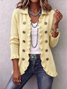 Grazia | Cream Knit Jacket with Ruffles