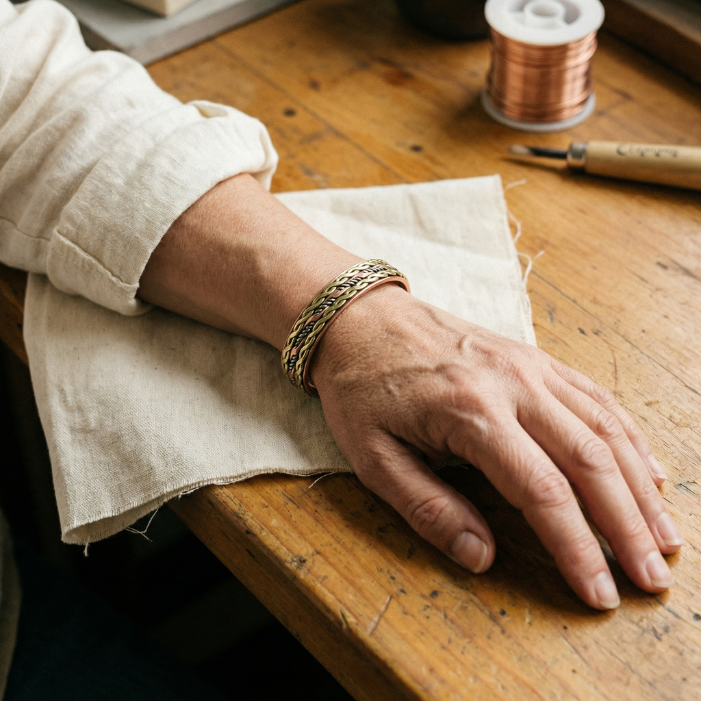 Bracciale in Rame di Lucia & Mila - Weave