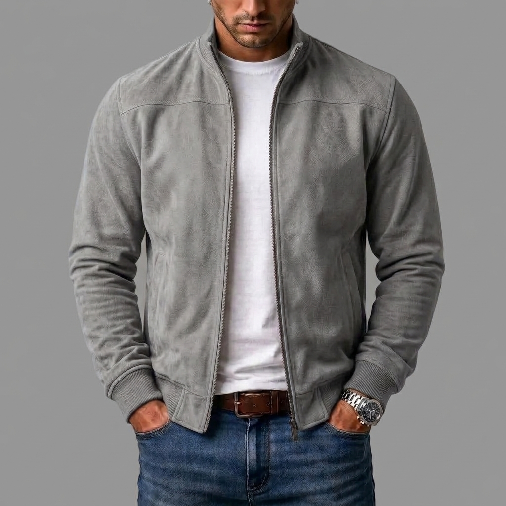 Lorenzo | Giacca bomber in camoscio
