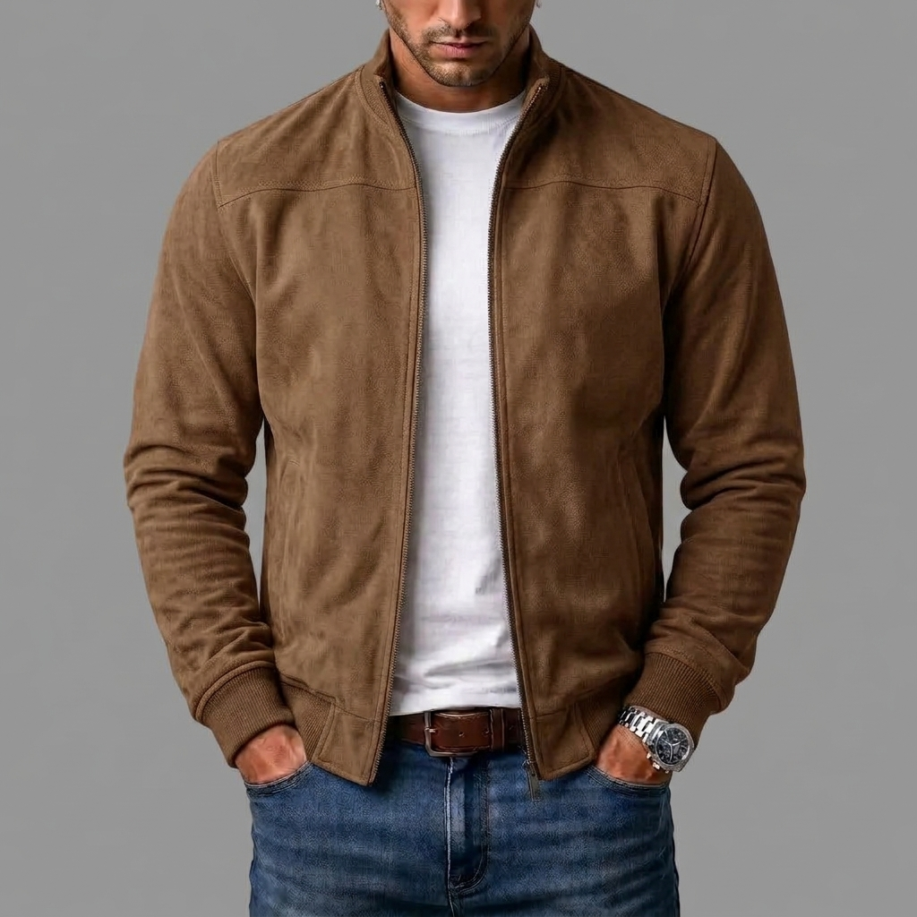 Lorenzo | Giacca bomber in camoscio