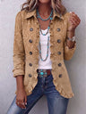 Palmira | Embossed Pattern Jacket with Ruffles