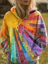 Aurora | Multicolour Patchwork Hoodie